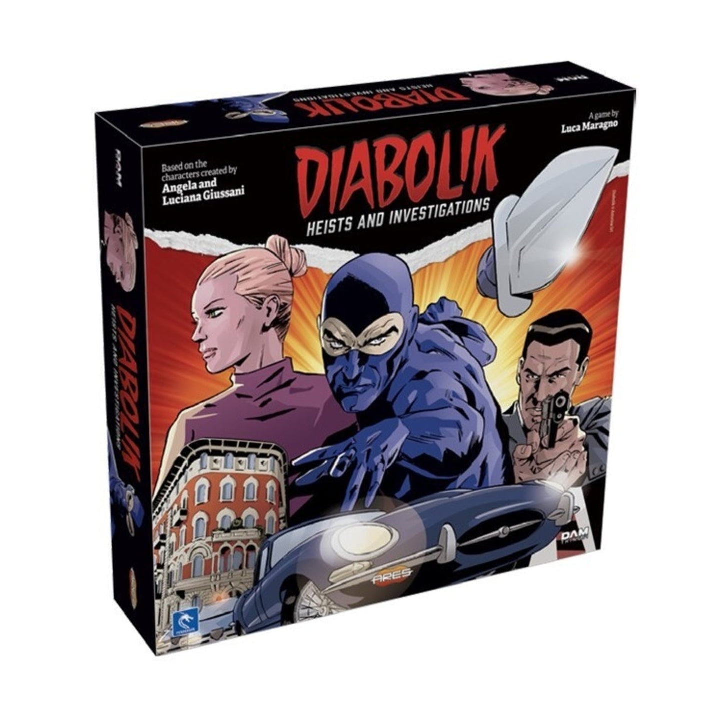 Diabolik: Heists And Investigations – A Board Game By Ares Games 2-4 Players – Board Games For Family 30-60 Minutes Of Gameplay – Games For Family Game Night – For Teens And Adults Ages 14+ - English
