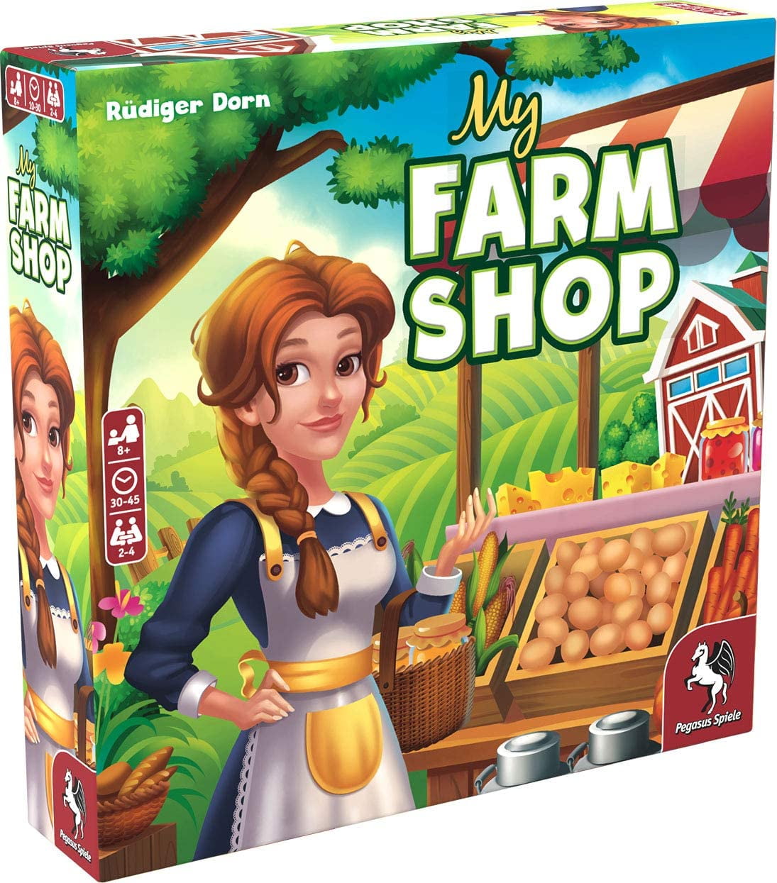 Pegasus Spiele My Farm Shop Game - Cardboard, One Size, Multicolor, Model PES51977G