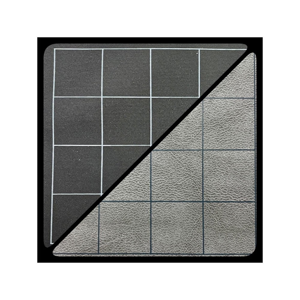 212 Main 1 In. Reversible Squares Battlemat Board Game Black & Grey