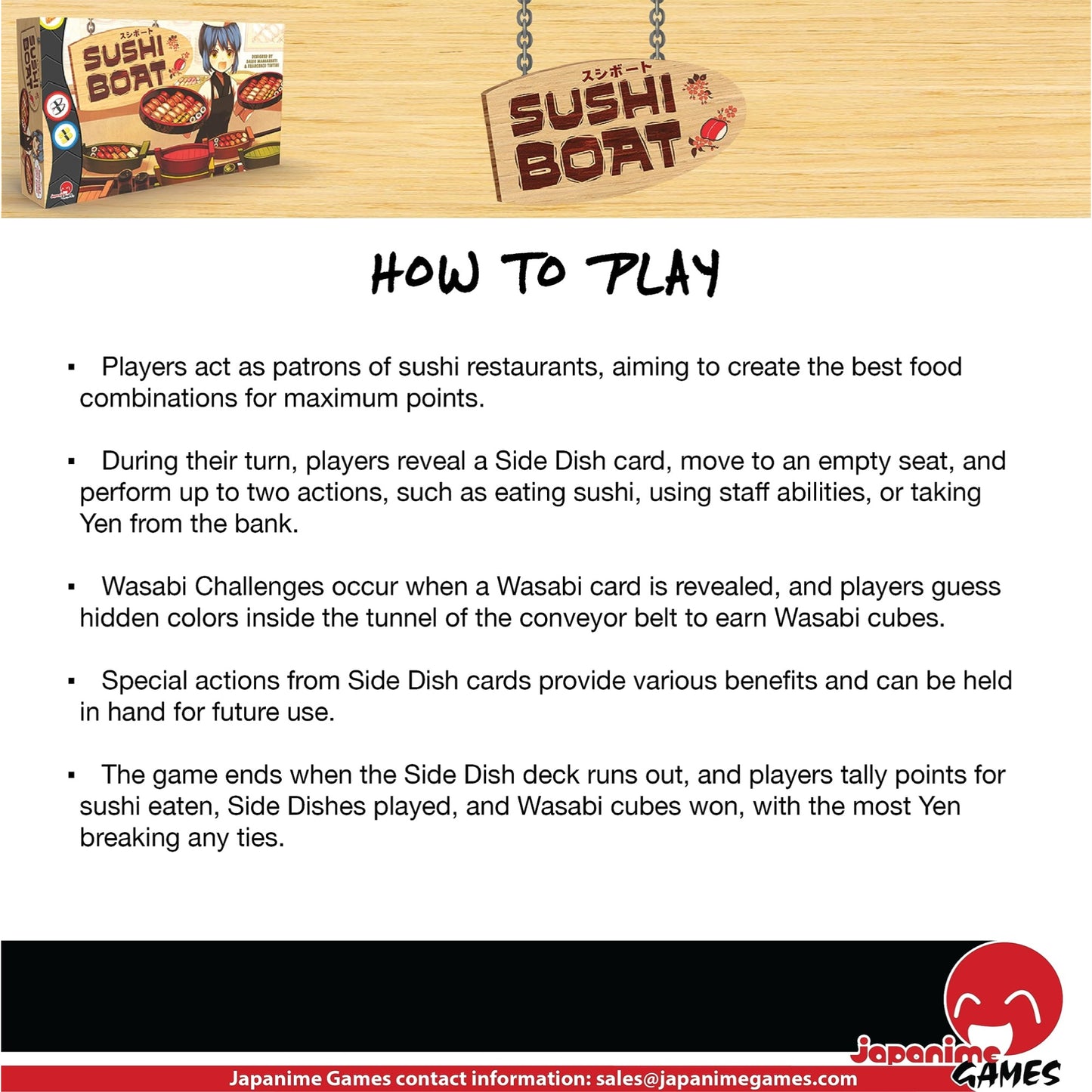 Japanime Games Sushi Boat - Wooden, Model JPG240_FBA, Perfect for Sushi Serving