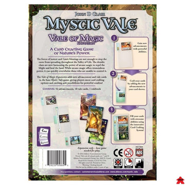 Mystic Vale Vale Of Magic Expansion - Aeg, Card Game, Card-Crafting, Protect Nature With Magic Power, Unique Clear Cards, 2 To 4 Players, 45 Minute Playtime, Ages 14 And Up