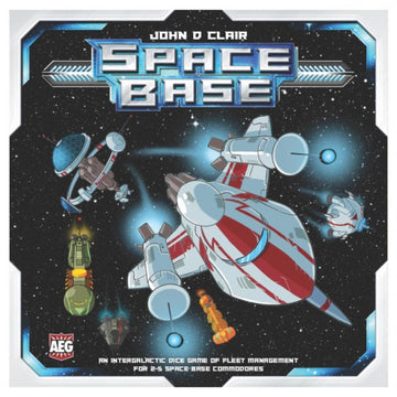 AEG Space Base Interactive Dice Game | Strategy & Luck | 2-5 Players | Ages 10+ | Blue and White | Model AEG7032