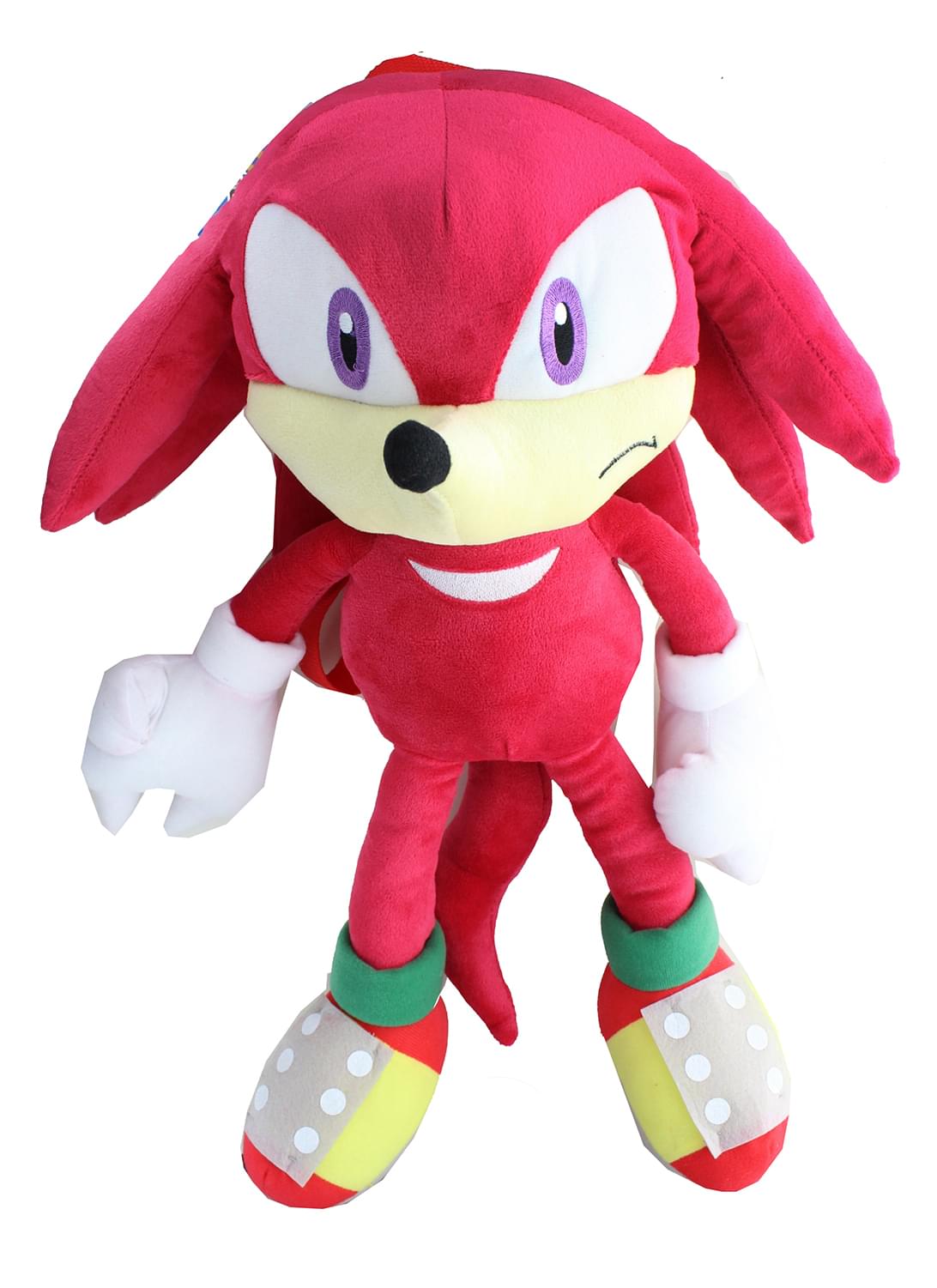 Sonic The Hedgehog Knuckles 18 Inch Plush Backpack