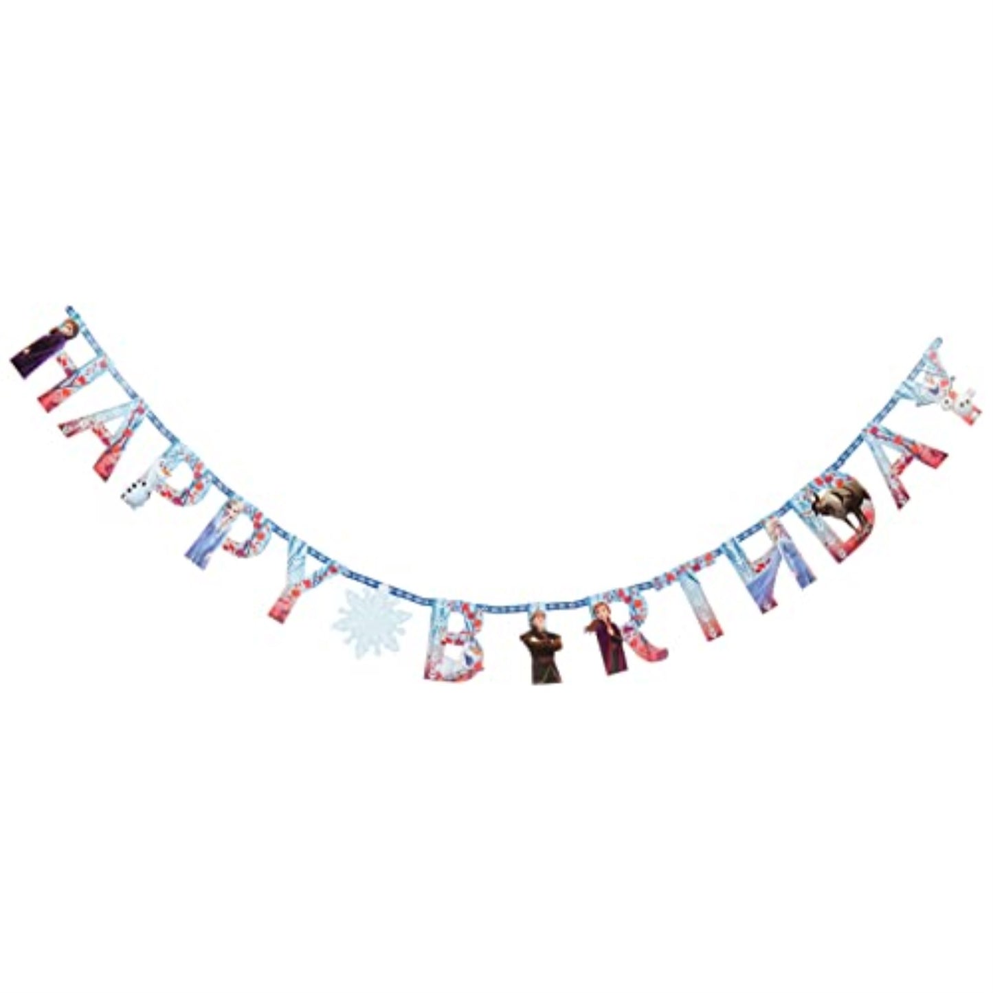 Happy Birthday Frozen 2 Birthday, Add-An-Age Party Letter Banner, Jumbo