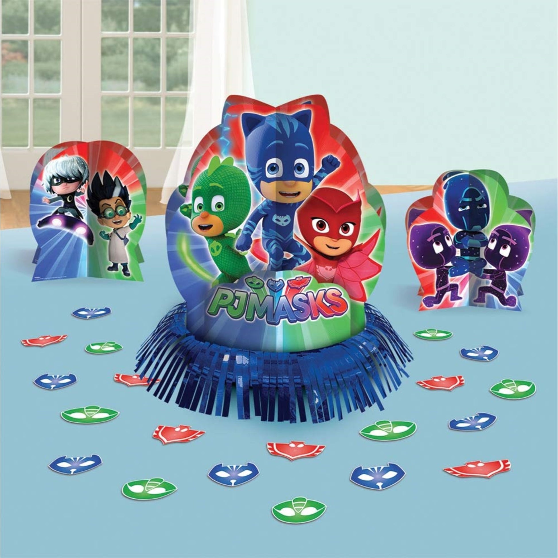 amscan PJ Masks Table Centerpieces & Confetti, 1 Set