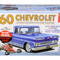 Skill 2 Model Kit 1960 Chevrolet Custom Fleetside Pickup Truck With Go Kart 1/25 Scale Model By Amt