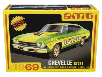 Skill 2 Model Kit 1969 Chevrolet Chevelle Ss 396 3 In 1 Kit 1/25 Scale Model By Amt