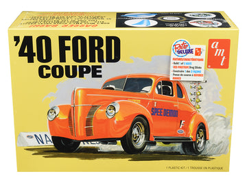 Skill 2 Model Kit 1940 Ford Coupe 3 In 1 Kit 1/25 Scale Model By Amt