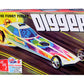 Skill 2 Model Kit Digger Dragster ''The Funny Fueler'' 1/25 Scale Model By Amt