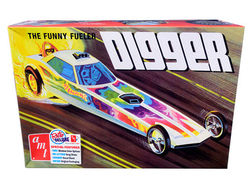 Skill 2 Model Kit Digger Dragster ''The Funny Fueler'' 1/25 Scale Model By Amt