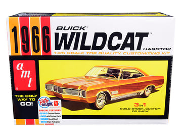 Skill 2 Model Kit 1966 Buick Wildcat Hardtop 3 In 1 Kit 1/25 Scale Model By Amt