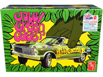 Skill 2 Model Kit 1965 Ford Galaxie ''Jolly Green Gasser'' 3-In-1 Kit 1/25 Scale Model By Amt