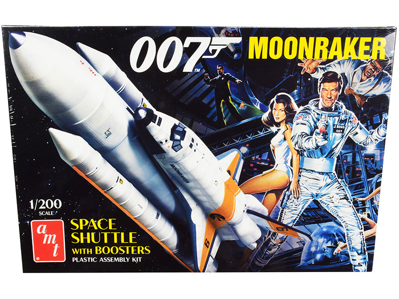 Skill 2 Model Kit Space Shuttle With Boosters ''Moonraker'' (1979) Movie (James Bond 007) 1/200 Scale Model By Amt