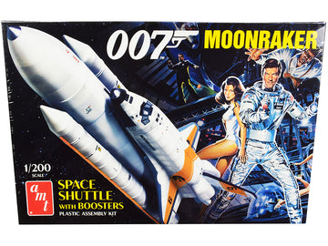 Skill 2 Model Kit Space Shuttle With Boosters ''Moonraker'' (1979) Movie (James Bond 007) 1/200 Scale Model By Amt
