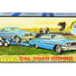 Skill 2 Model Kit ''Ford Cal Drag Team'' Ford Galaxie With Ford Falcon Funny Car And Trailer Set Of 3 Complete Kits 1/25 Scale M