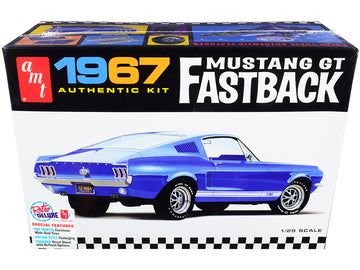 Skill 2 Model Kit 1967 Ford Mustang Gt Fastback 1/25 Scale Model By Amt