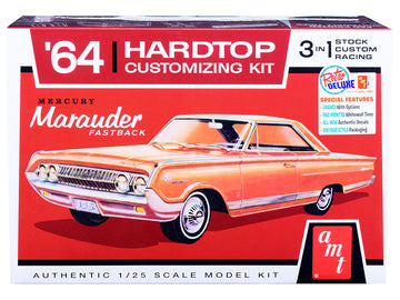 Skill 2 Model Kit 1964 Mercury Marauder Fastback 3-In-1 Kit 1/25 Scale Model By Amt