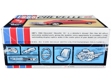 Skill 2 Model Kit 1966 Chevrolet Chevelle Ss Hardtop 1/25 Scale Model By Amt