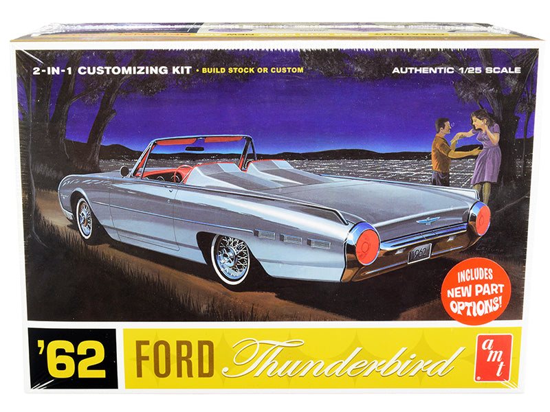 Skill 2 Model Kit 1962 Ford Thunderbird 2-In-1 Kit 1/25 Scale Model By Amt