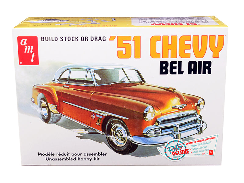 Skill 2 Model Kit 1951 Chevrolet Bel Air 2-In-1 Kit ''Retro Deluxe Edition'' 1/25 Scale Model By Amt