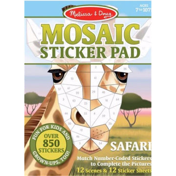 Melissa & Doug 168336 Safari Animals Mosaic Sticker Pad - 720 Plus Stickers - Age 5 Plus