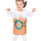 'Just Coffee'' Toddler Costume With Tunic & Headpiece | One Size | 12-18 Months