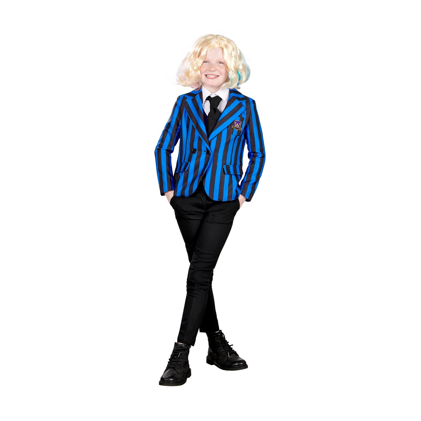 Toynk Wednesday Inspired Gothic Girls Friend School Uniform Child Costume | Medium