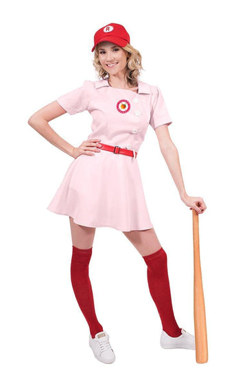 Rockford Peaches Women'S Costume Baseball Uniform - Medium