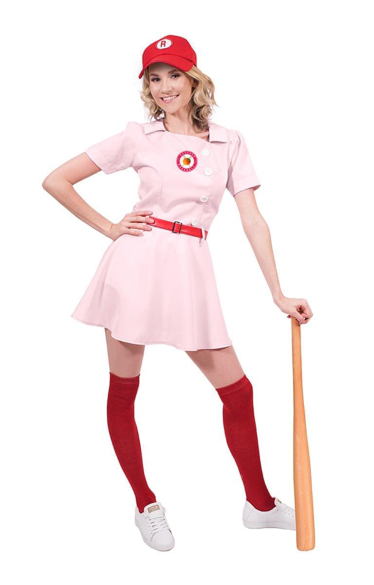 Rockford Peaches Women'S Costume Baseball Uniform - Small