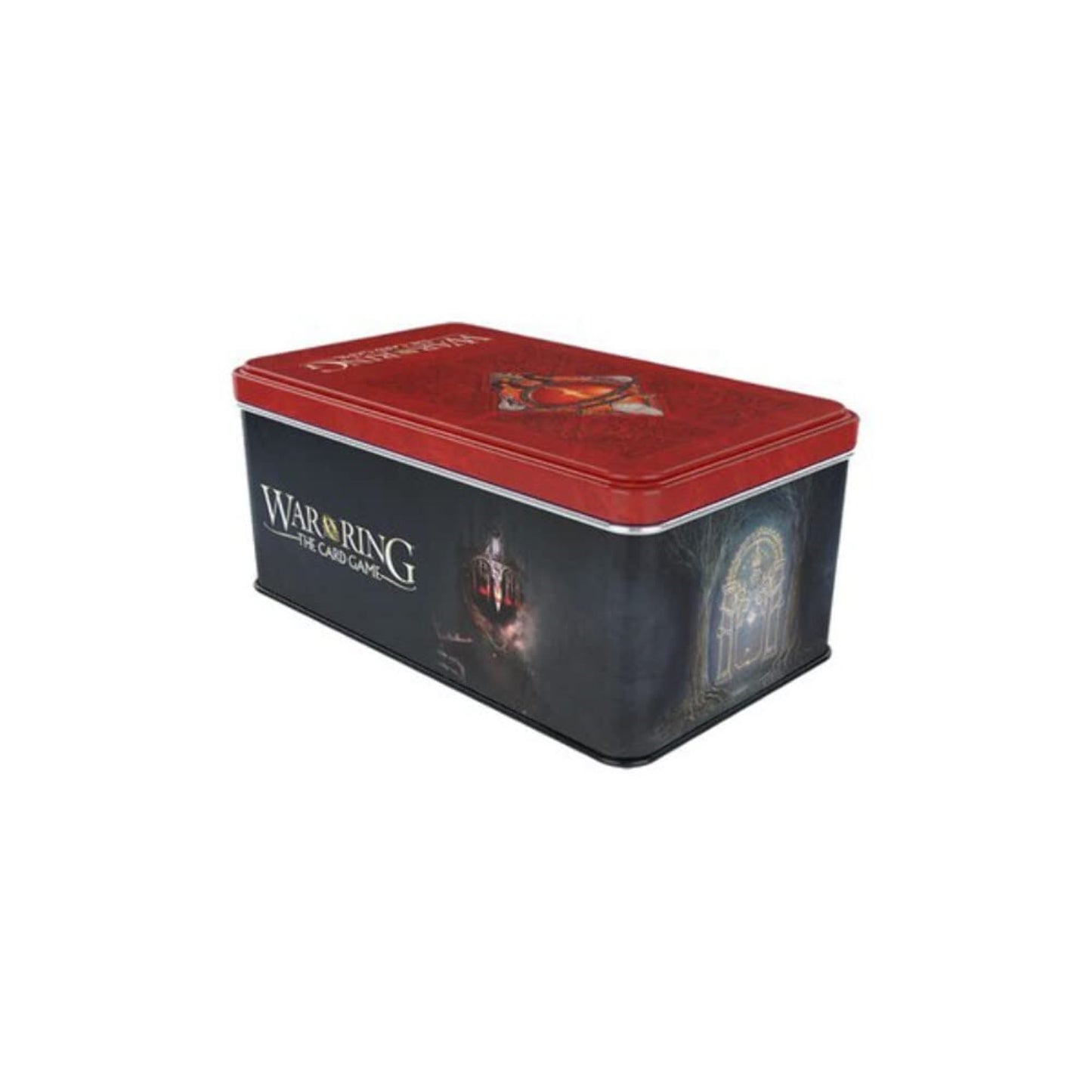 Ares Games War of The Ring Card Box and Sleeves - Shadow Edition, Red, Model 223653, Plastic Material