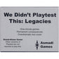 Asmadi Games We Didn'T Playtest This: Legacies Card Game, Standard Packaging