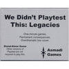 Asmadi Games We Didn'T Playtest This: Legacies Card Game, Standard Packaging