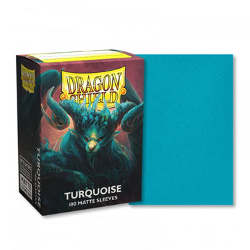Dragon Shield Sleeves – Matte Turquoise “Atebeck” 100 Ct – Card Sleeves - Smooth & Tough - Compatible With Pokémon, Magic The Gathering Cards & Digimon Mtg Tcg Ocg & Hockey Cards