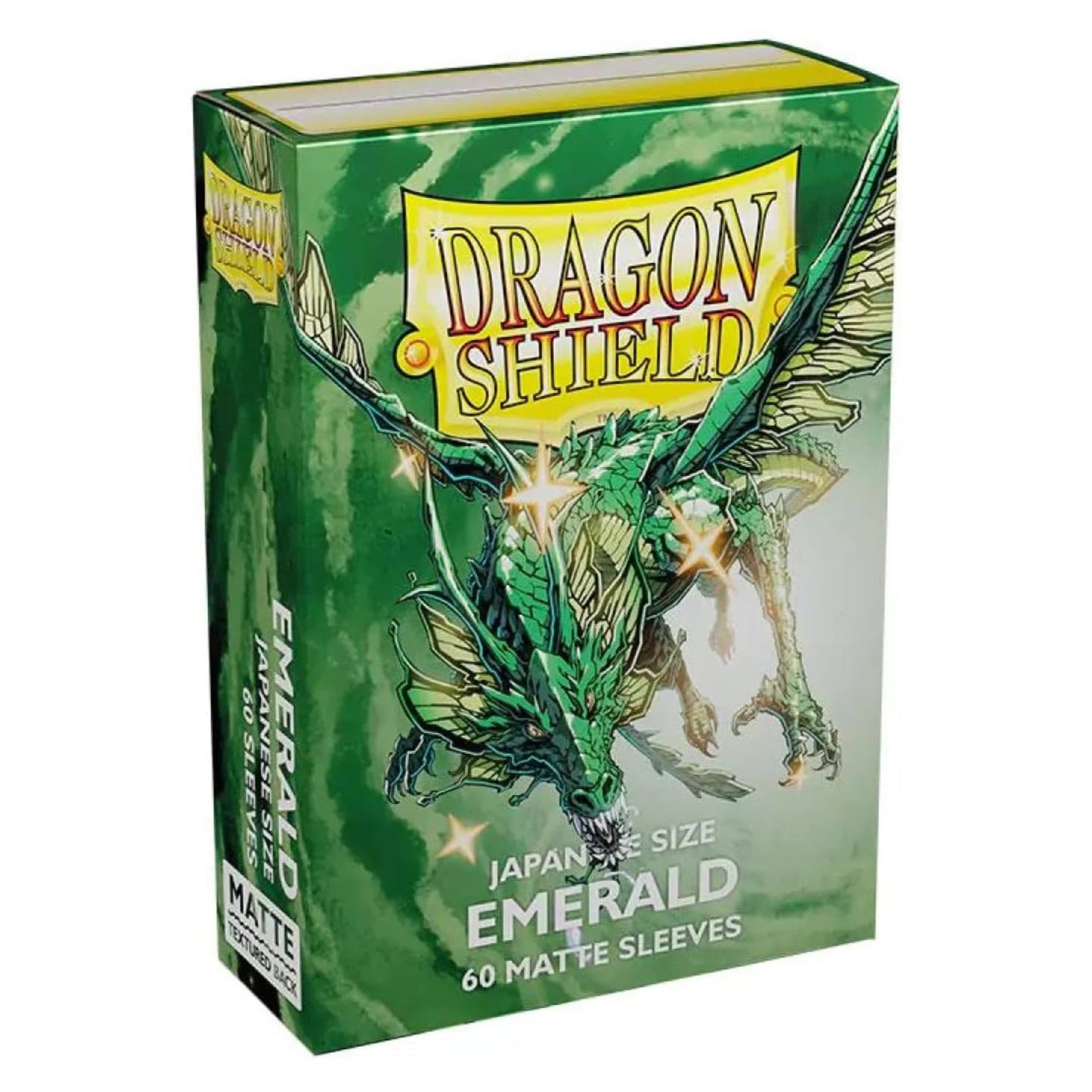 Dragon Shield - Sleeves: Dragon Shield Matte Japanese Emerald 60 Ct - Japanese Size Card Sleeves - Yu-Gi-Oh! Card Sleeves Smooth