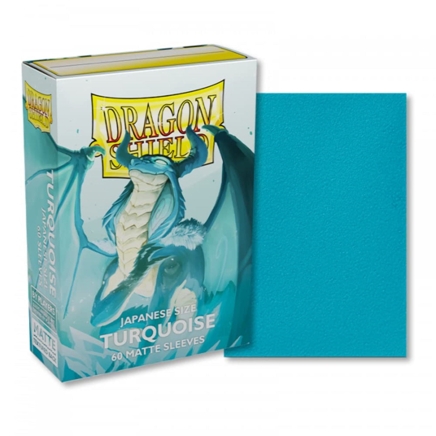 Dragon Shield - Dragon Shield Matte Japanese Turquoise 60 Ct Japanese Size Card Sleeves - Yu-Gi-Oh! Card Sleeves Smooth & Tough