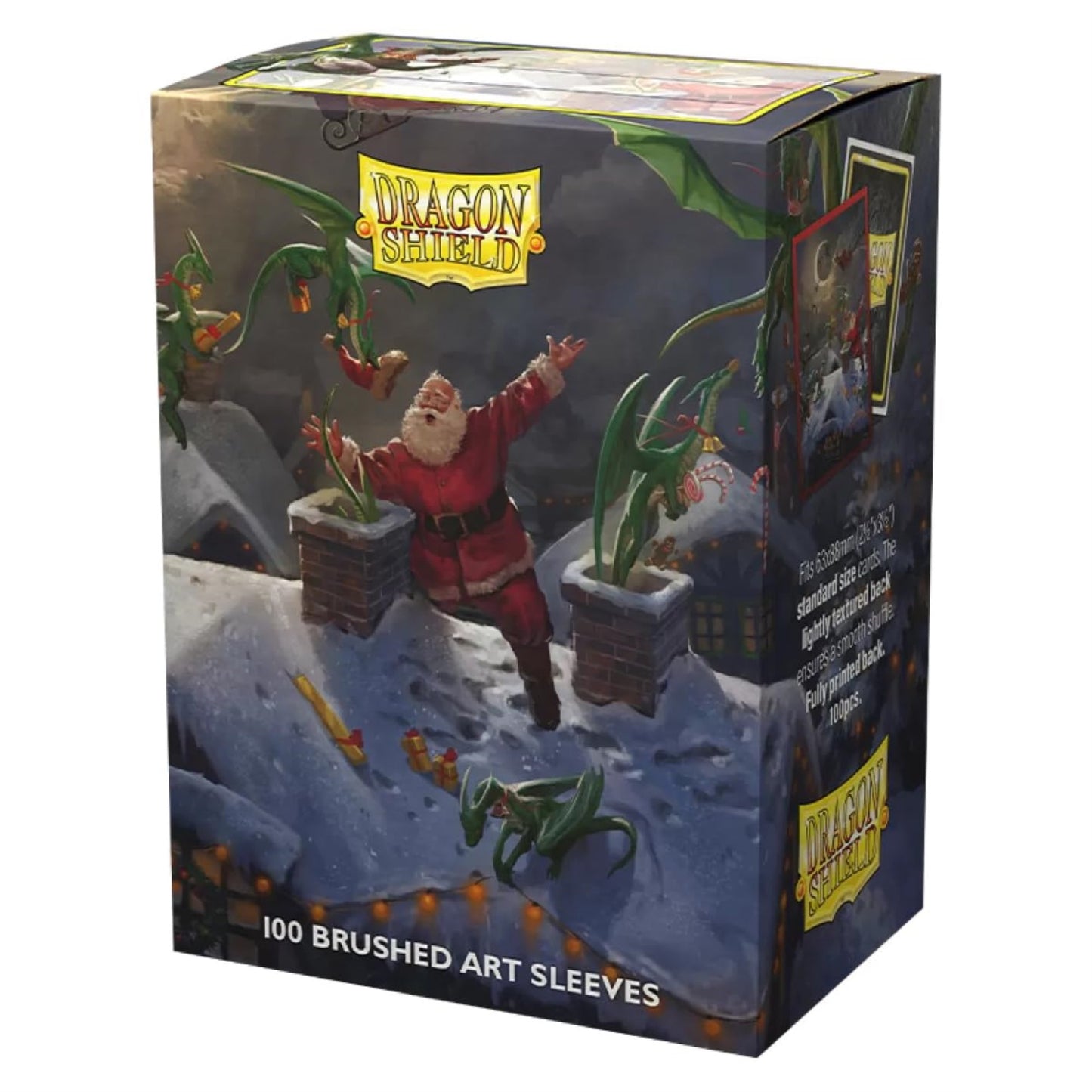 Dragon Shield Sleeves - Matte Limited Edition Brushed Art: Christmas 2023 100 Ct - Compatible With Pokmon, Magic The Gathering C