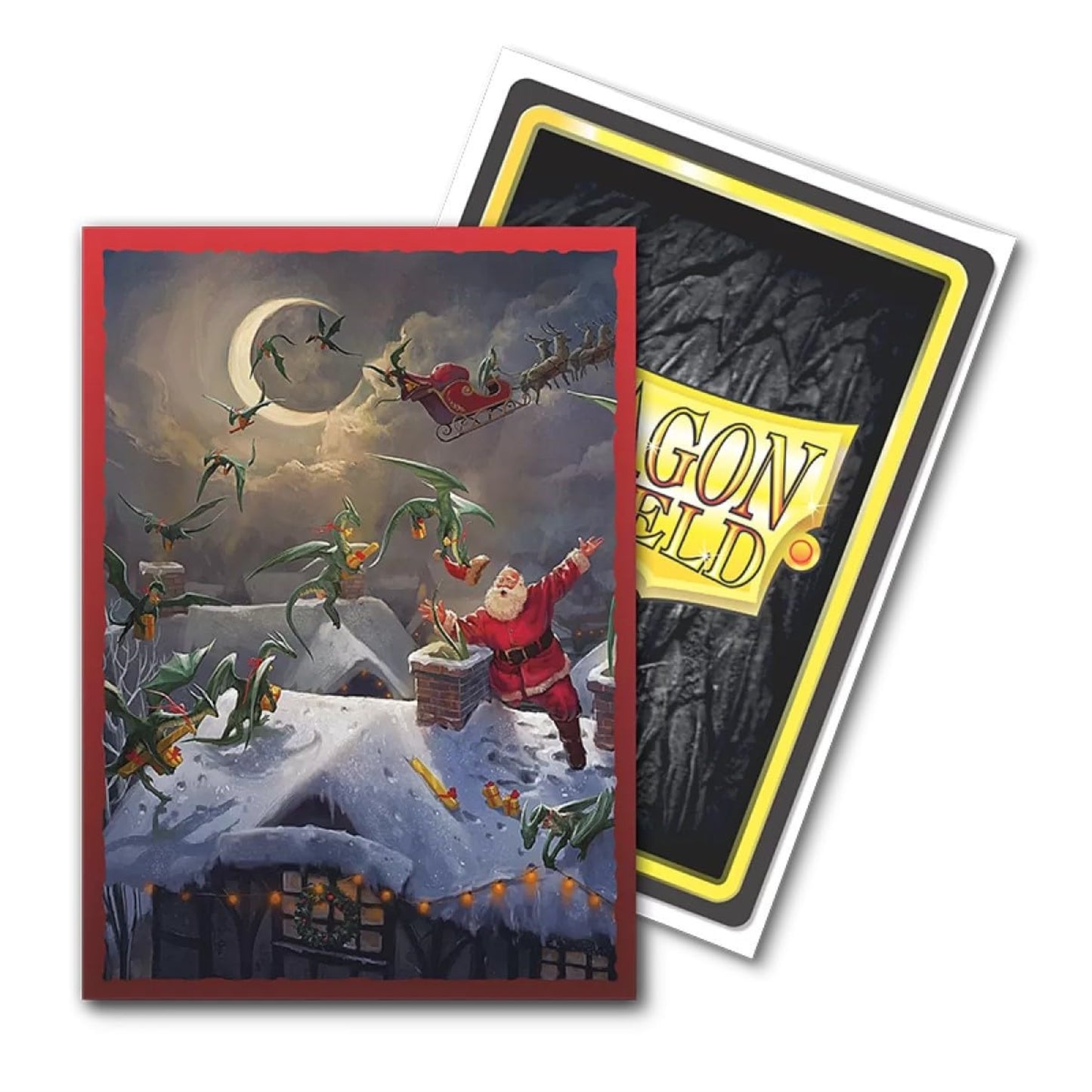 Dragon Shield Sleeves - Matte Limited Edition Brushed Art: Christmas 2023 100 Ct - Compatible With Pokmon, Magic The Gathering C