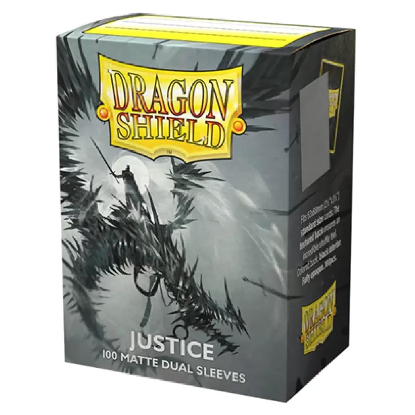 Dragon Shield | Matte Dual Standard Size Card Sleeves | 100 Ct - Smooth & Tough Premium Tcg Sleeves - Compatible With Pokemon, Flesh & Blood, One Piece & Magic The Gathering | Justice