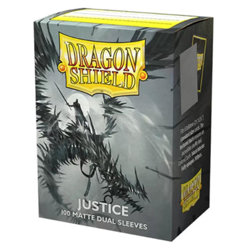 Dragon Shield | Matte Dual Standard Size Card Sleeves | 100 Ct - Smooth & Tough Premium Tcg Sleeves - Compatible With Pokemon, Flesh & Blood, One Piece & Magic The Gathering | Justice
