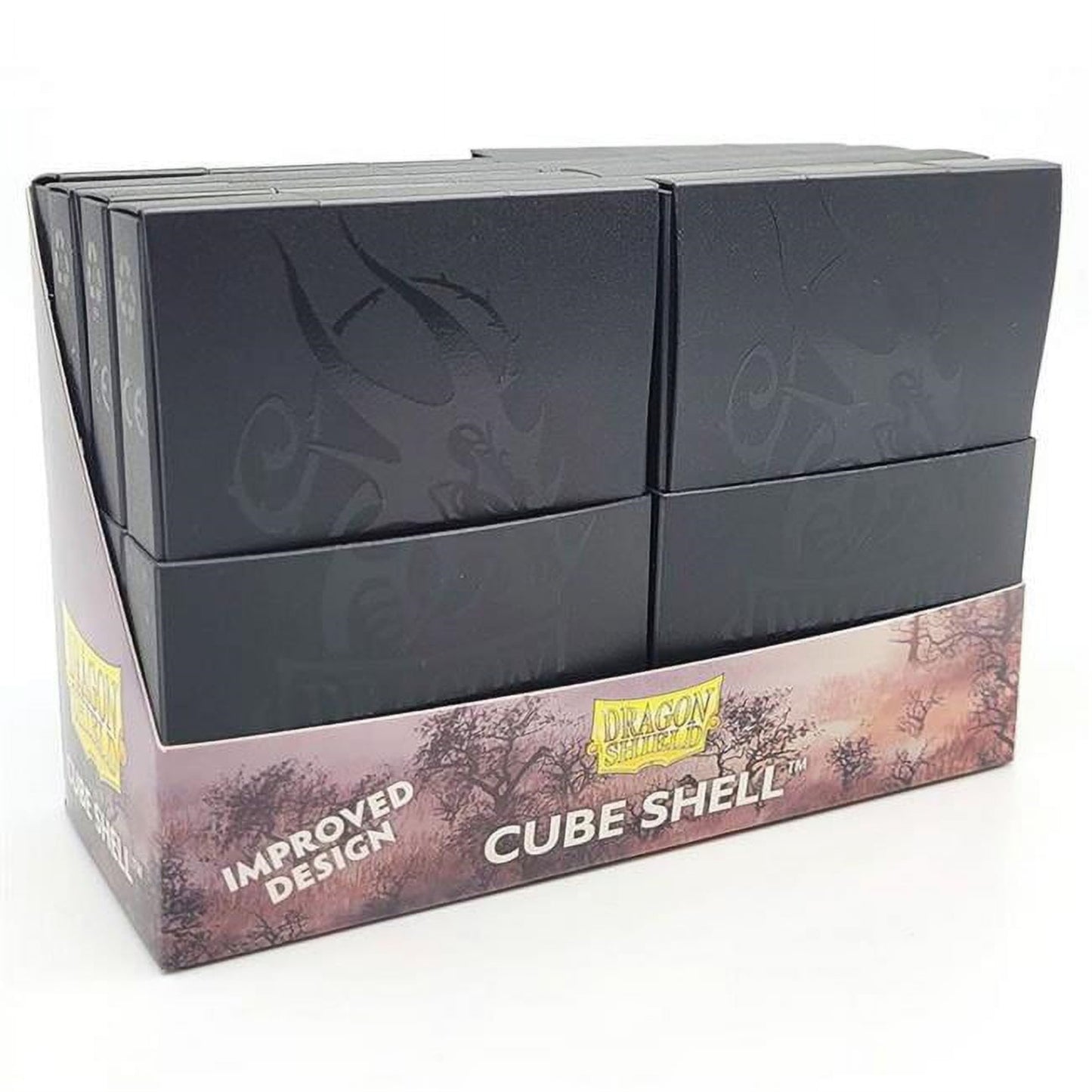 Dragon Shield Cube Shell Shadow Black - 8 Units - Durable And Sturdy Tcg, Ocg Card Storage - Card Deck Box - Compatible With Pok