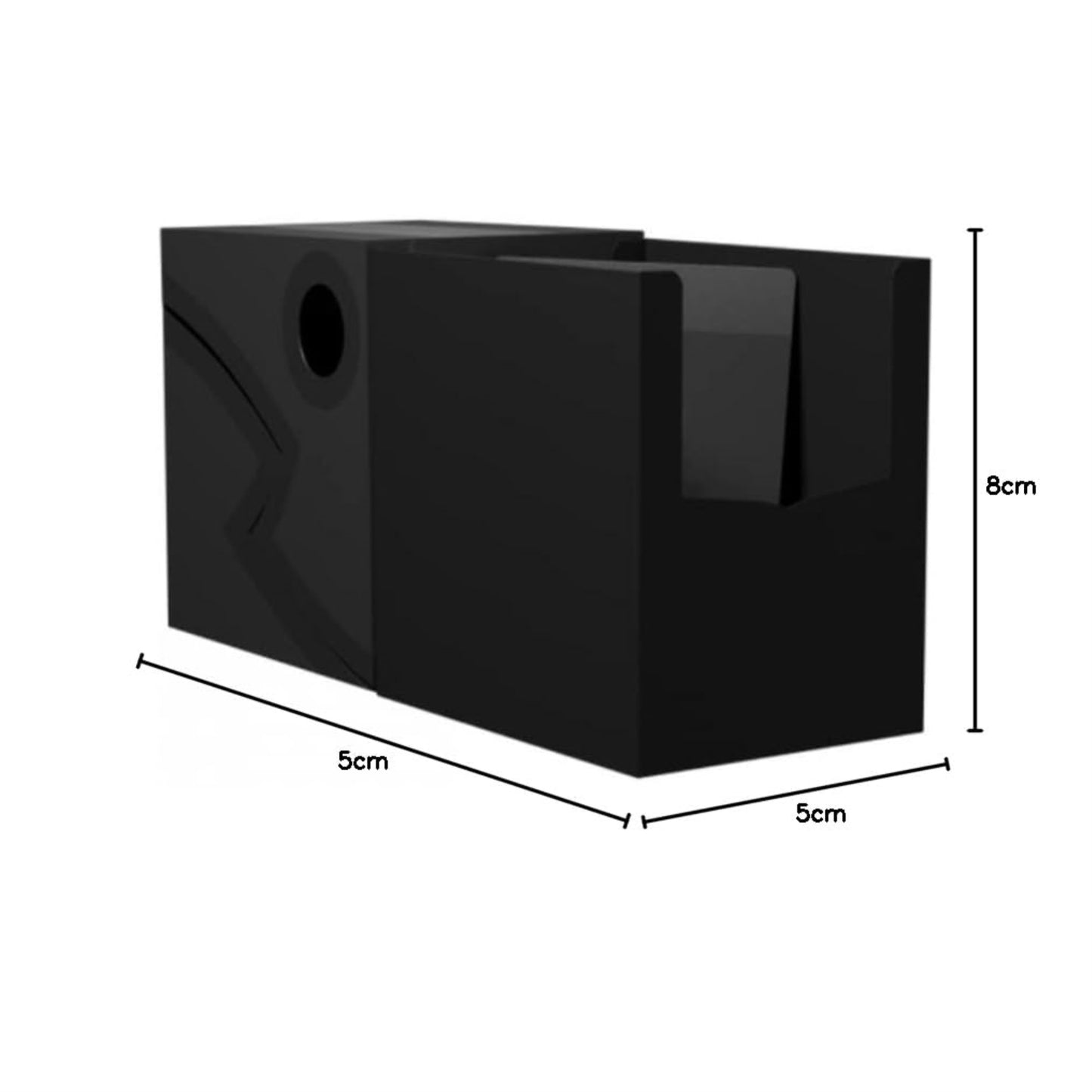 Arcane Tinmen Dragon Shield Card Deck Box – Double Shell: Shadow Black/Black – Sturdy Tcg, Ocg Card Storage – Compatible With Pokemon Yugioh Commander And Mtg Magic: The Gathering Cards (At-30624)