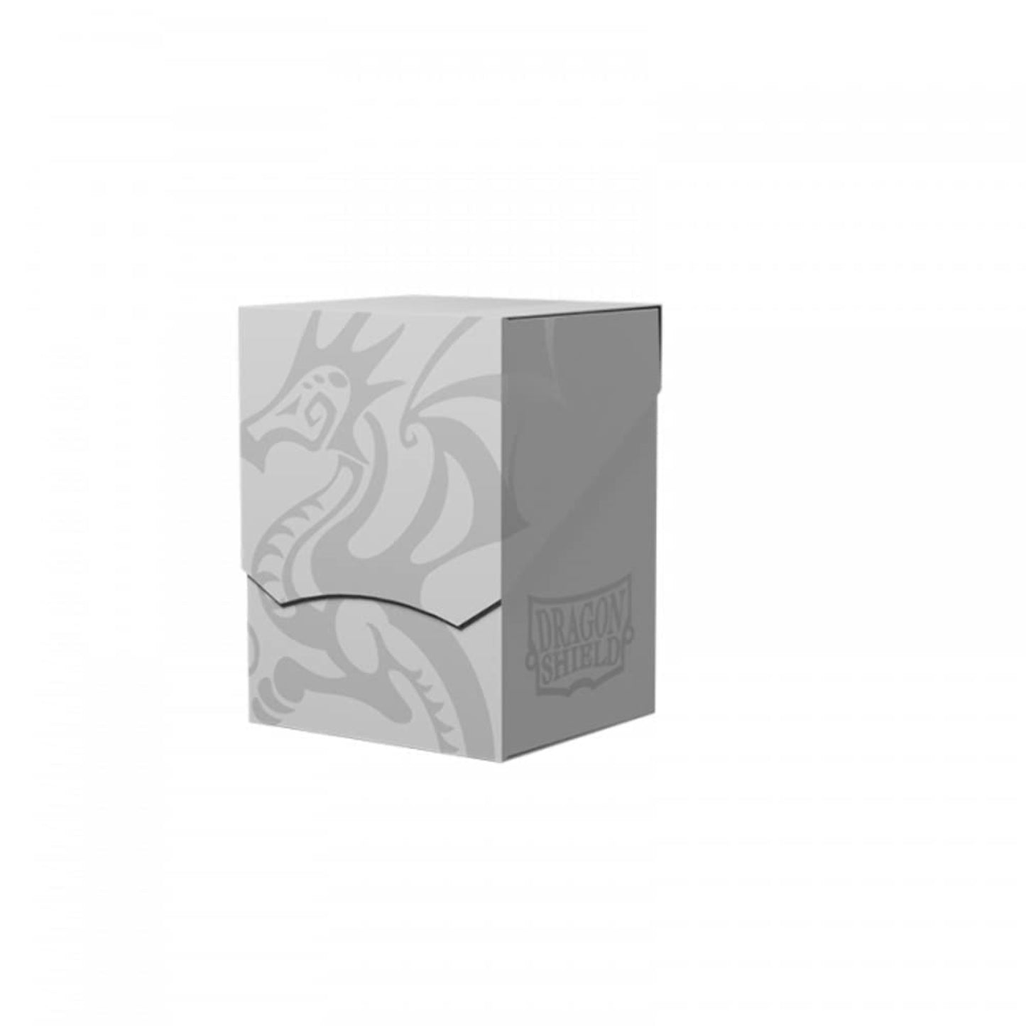 Dragon Shield Card Deck Box - Deck Shell: Ashen White/Black - Durable And Sturdy Tcg, Ocg Card Storage - Compatible With Pokemon