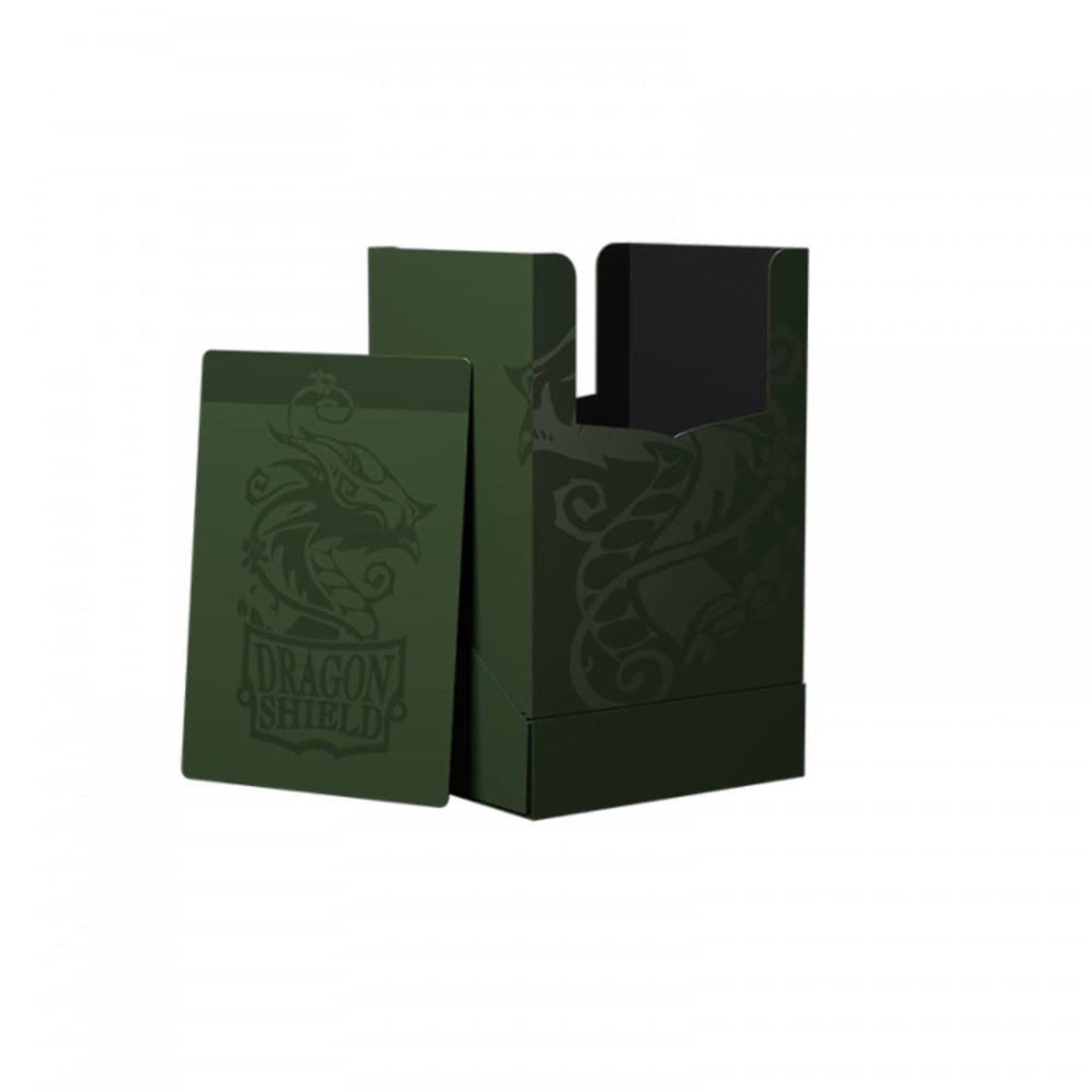 Dragon Shield Card Deck Box - Deck Shell: Forest Green/Black - Durable And Sturdy Tcg, Ocg Card Storage - Compatible With Pokemo