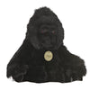 Aurora Realistic Miyoni Gorilla Stuffed Animal - Black, 11 Inches, Lifelike Detail, Polyester Material, Model 10855