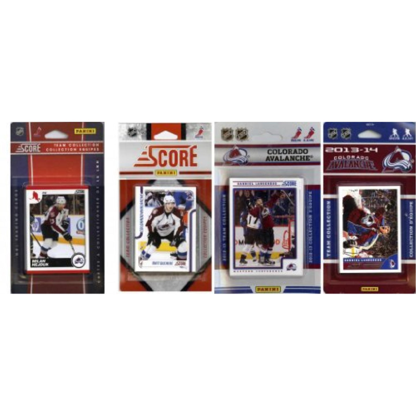 Nhl Colorado Avalanche 4 Different Licensed Trading Card Team Sets