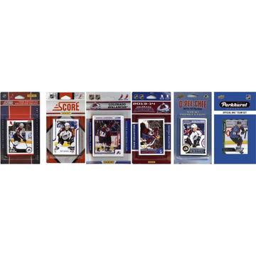 Nhl Colorado Avalanche 6 Different Licensed Trading Card Team Sets