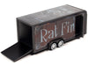 4-Wheel Enclosed Car Trailer Dark Gray With Graphics ''Rat Fink'' 1/64 Diecast Model By Auto World