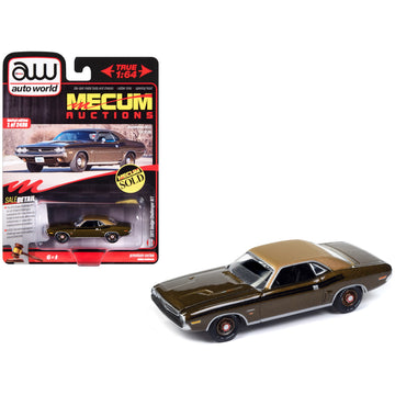 1971 Dodge Challenger R/T Dark Gold Metallic With Gold Vinyl Roof ''Mecum Auctions'' Limited Edition To 2496 Pieces Worldwide ''