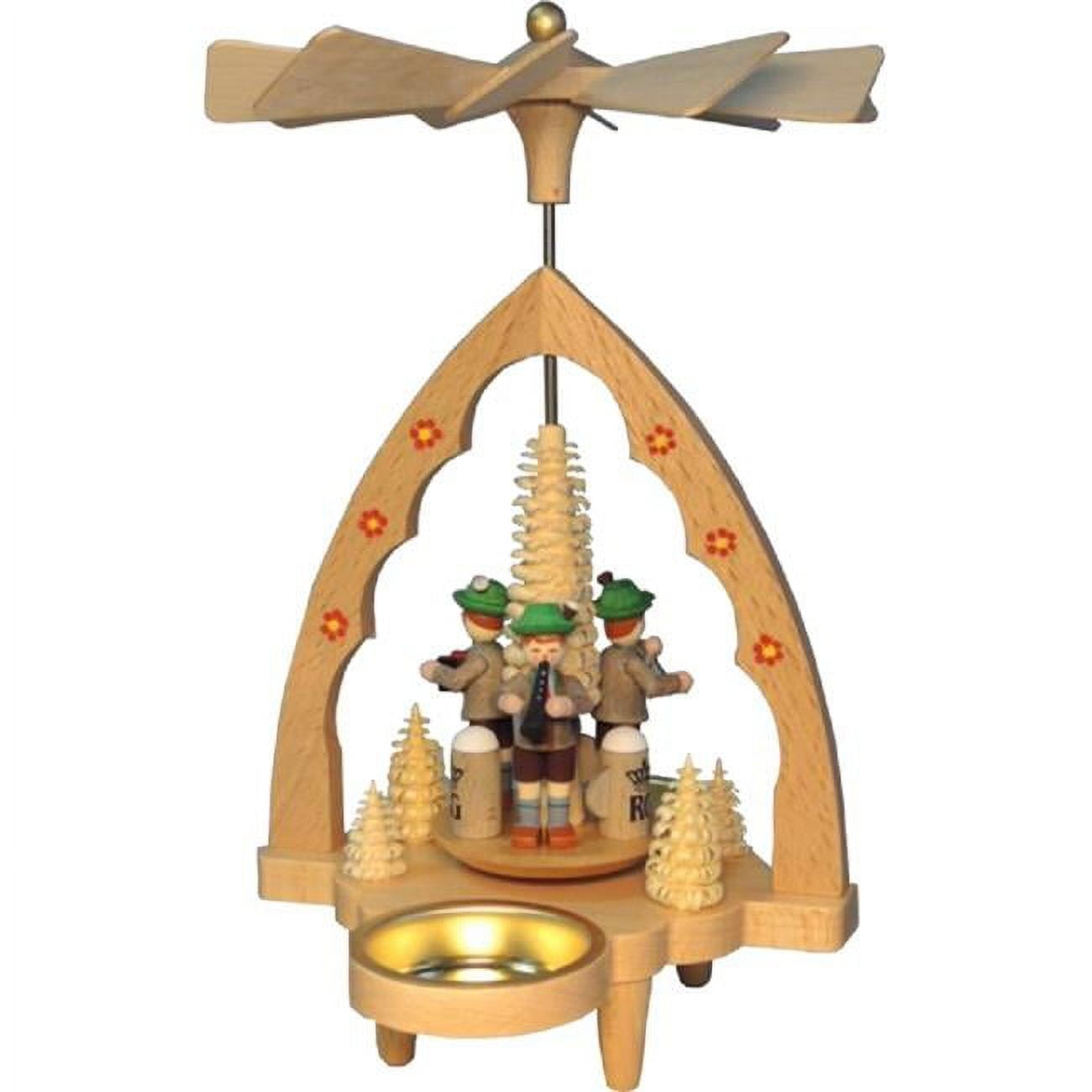 Alexander Taron Decorative Bavarians Pyramid - 7" H, Wood, Multicolor, Model 16375