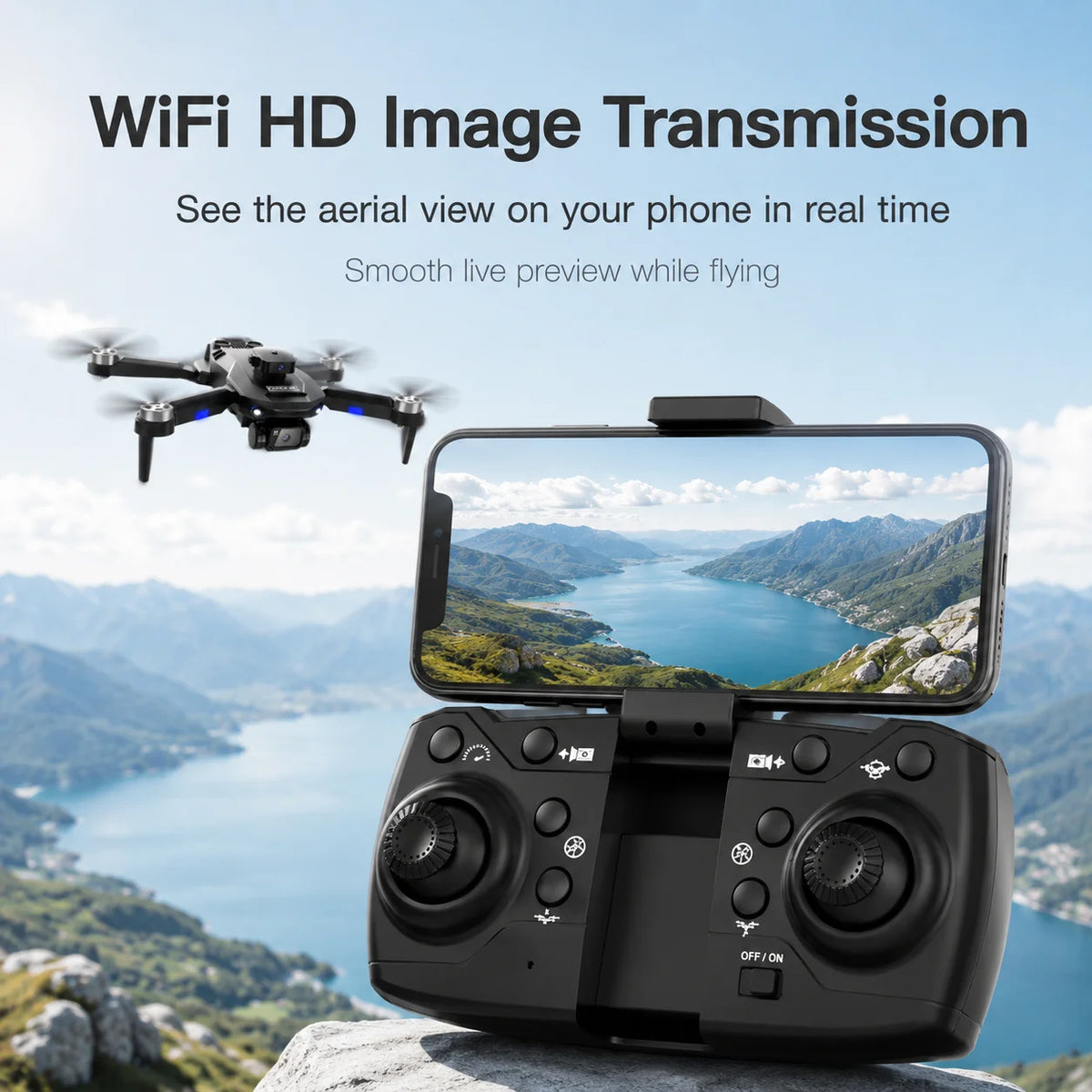 ZNLYRION Brushless Drone F196  4K Dual Camera 360° Obstacle Avoidance Optical Flow Positioning 20Mins Flight Time WIFI FPV RC Quadcopter